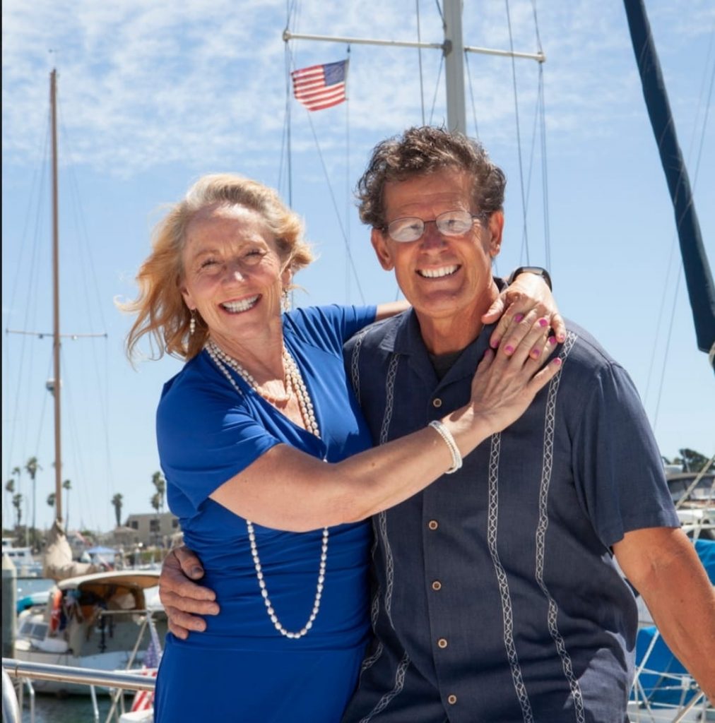 Pam and Bill Farrel on boat
